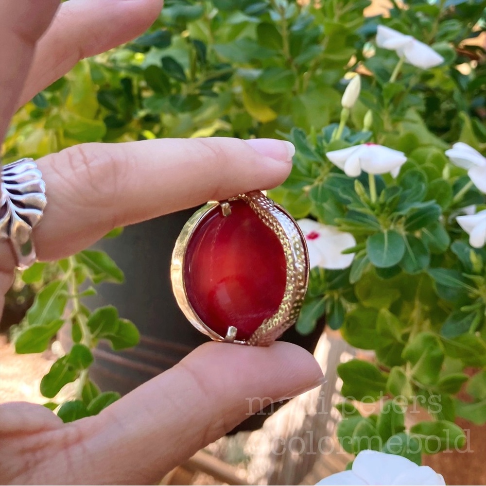 Kendra Scott Claire Ring in Pink Agate - Picture 10 of 10